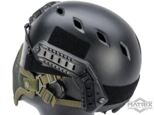 Máscara de Malla para Proteger Media Cara Matrix “Striker V1” - Verde Olivo - Vista 2