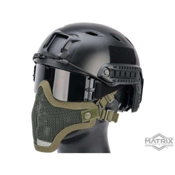 Máscara de Malla para Proteger Media Cara Matrix “Striker V1” - Verde Olivo
