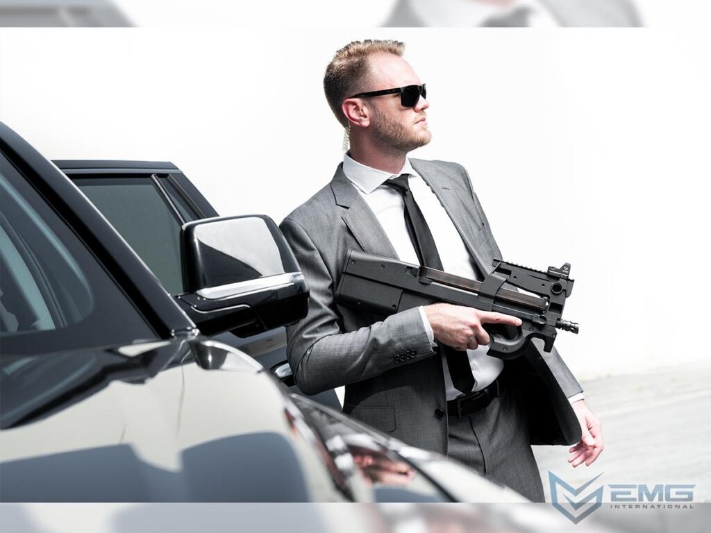 FN Herstal P90 Krytac EMG con Licencia Cybergun para Airsoft (Modelo: 400 FPS) - Imagen 6