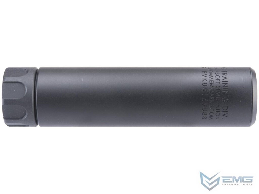 Supresor Simulado EMG Guardian 14 mm CCW para Airsoft (Color: Negro / 158 mm) - Imagen 3