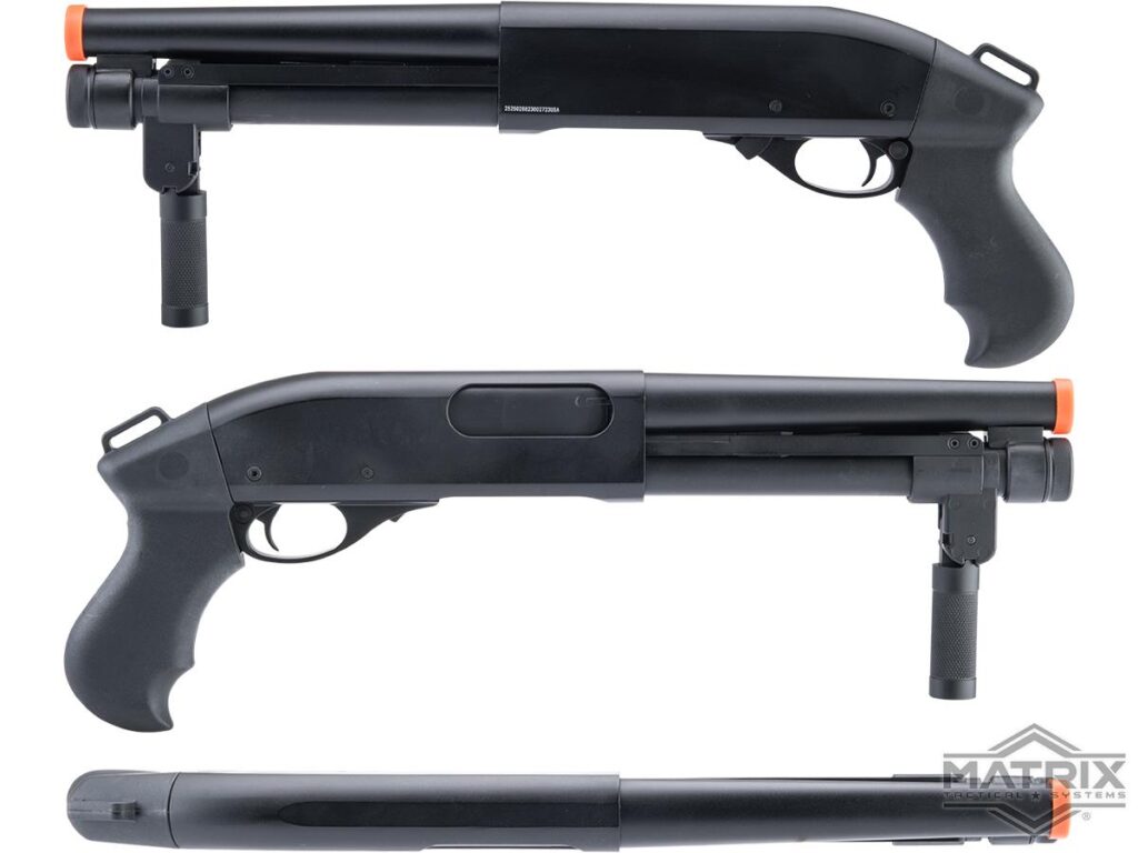 Escopeta de Gas Dusker con Tiro Triple Matrix para Airsoft (Modelo: Super CQB / Negro) - Imagen 3