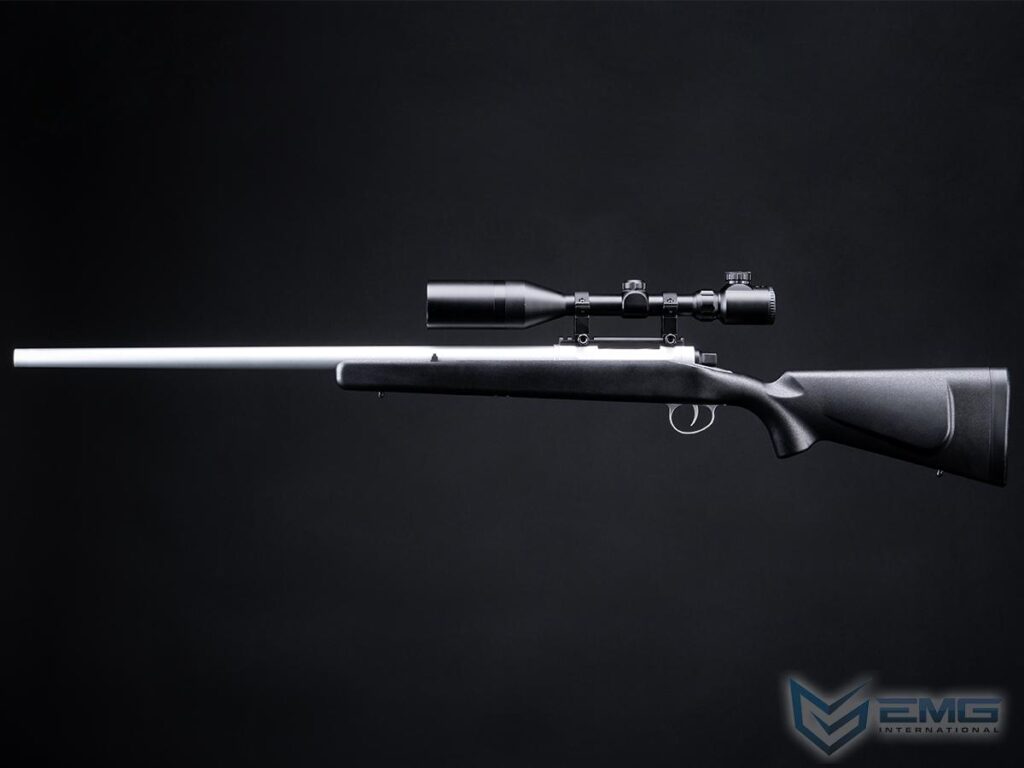 Francotirador de Gas EMG Barrett Fieldcraft Precision con Zero Trigger para Airsoft (Color: Negro con cañón de acero inoxidable) - Imagen 5