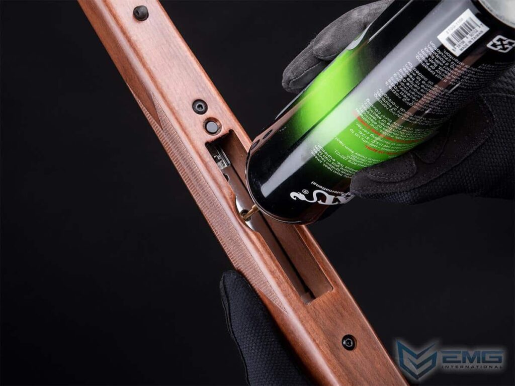 Francotirador de Gas EMG Barrett Fieldcraft Precision con Zero Trigger para Airsoft (Color: Negro con cañón de acero inoxidable) - Imagen 8