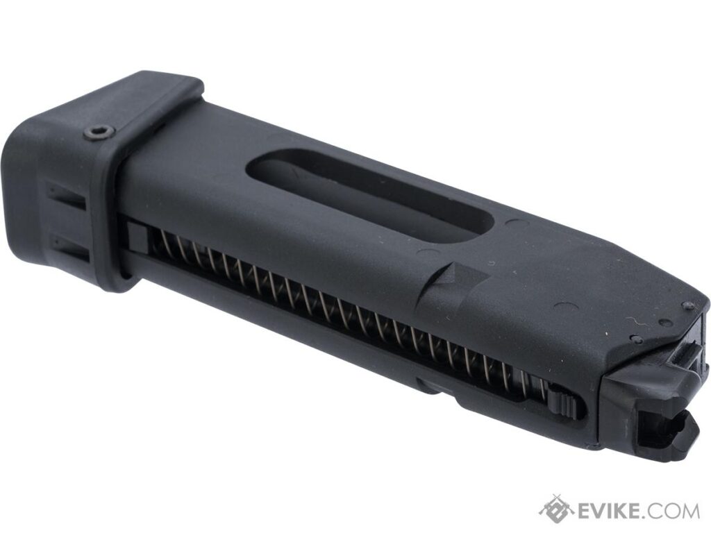 Cargador de CO2 GLOCK G17, G19, G18C GBB de Airsoft (Capacidad: 16/23 BBs) - Imagen 3