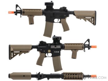 M4 SBR Specna Arms EDGE™ RRA SA-E04 con MOSFET HAL® para Airsoft (Color: Negro-Tan) - Imagen 3