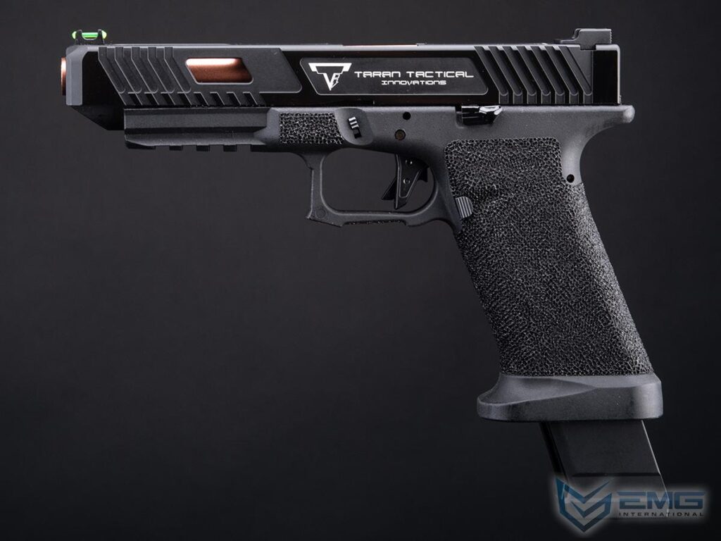 Pistola EMG Custom TTI JW2 Combat Master Slide con Retroceso para Airsoft (Tipo: CO2, Color: Negro) - Imagen 4