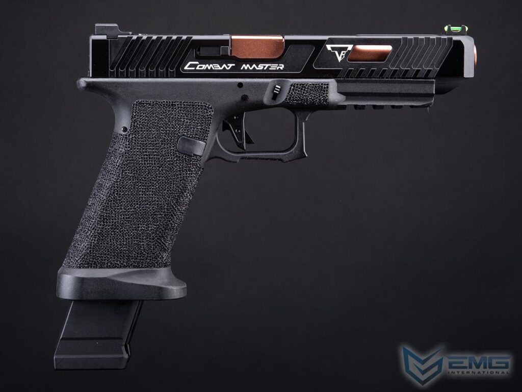 Pistola EMG Custom TTI JW2 Combat Master Slide con Retroceso para Airsoft (Tipo: CO2, Color: Negro) - Imagen 5