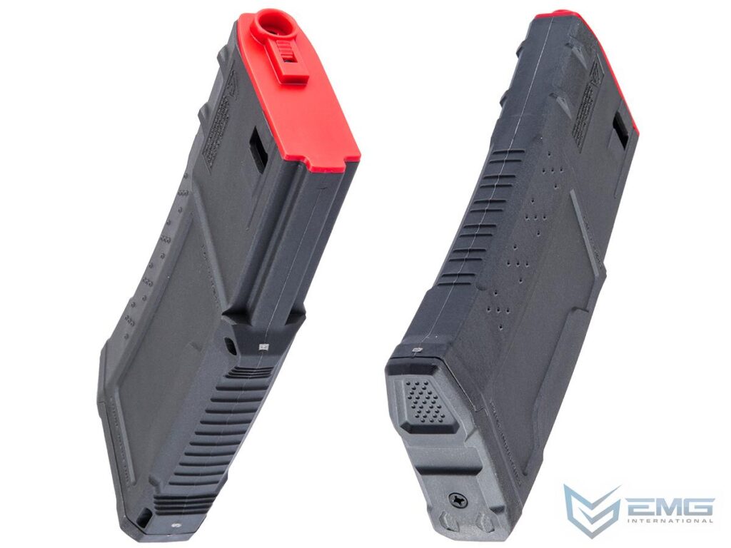 Cargador Super Midcap de 250 BBs EMG Strike Industries para Réplicas M4 de Airsoft (Color: Negro) - Imagen 3