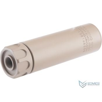Supresor Simulado EMG Guardian 14 mm CCW para Airsoft - Dark Earth / 132 mm - Vista 2