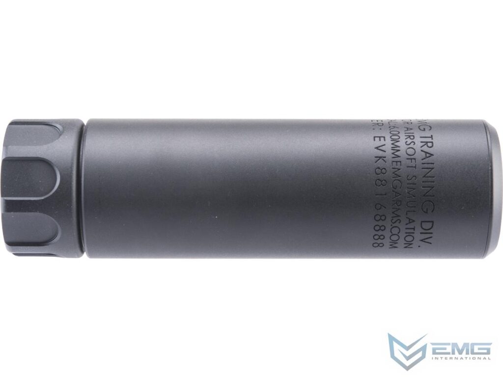 Supresor Simulado EMG Guardian 14 mm CCW para Airsoft (Color: Negro / 132 mm) - Imagen 3