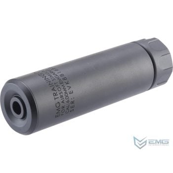 Supresor Simulado EMG Guardian 14 mm CCW para Airsoft - Negro / 132 mm