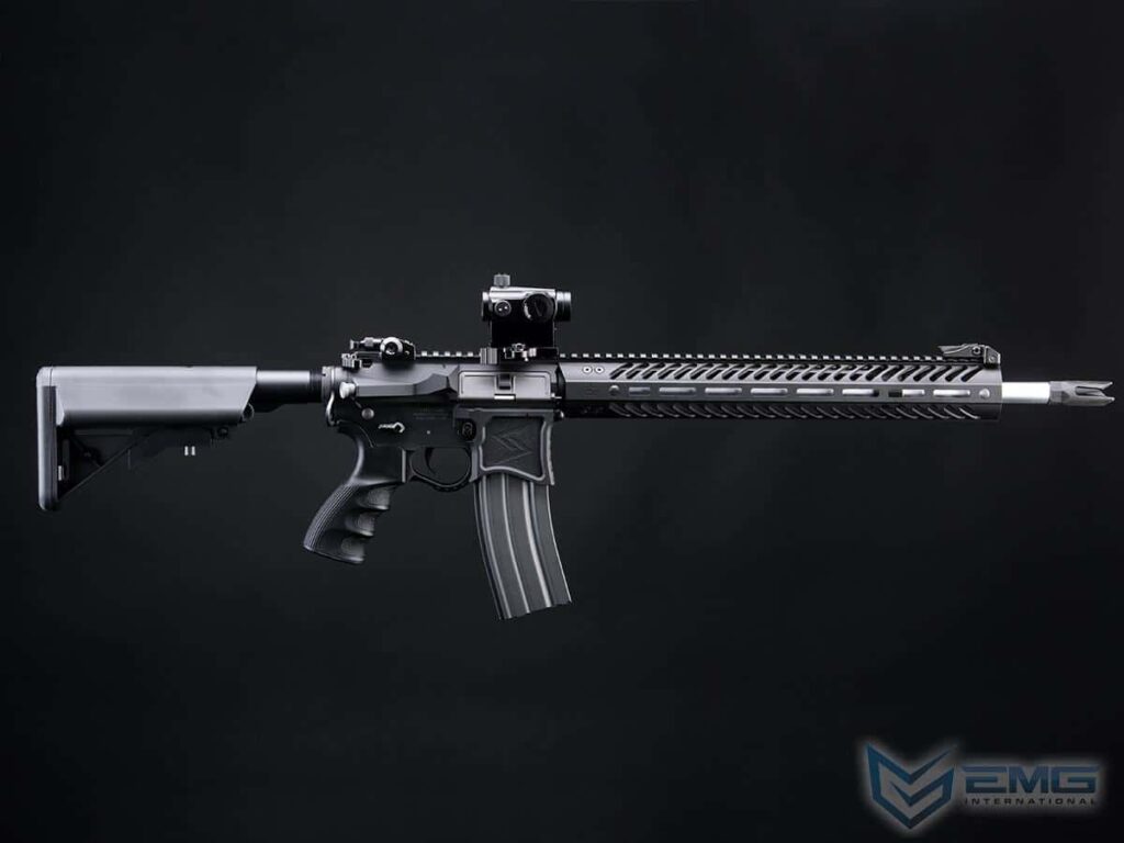 AR-15 SP223 EMG con Licencia de Seekins Precision para Airsoft (Color: Negro / M-LOK) - Imagen 4