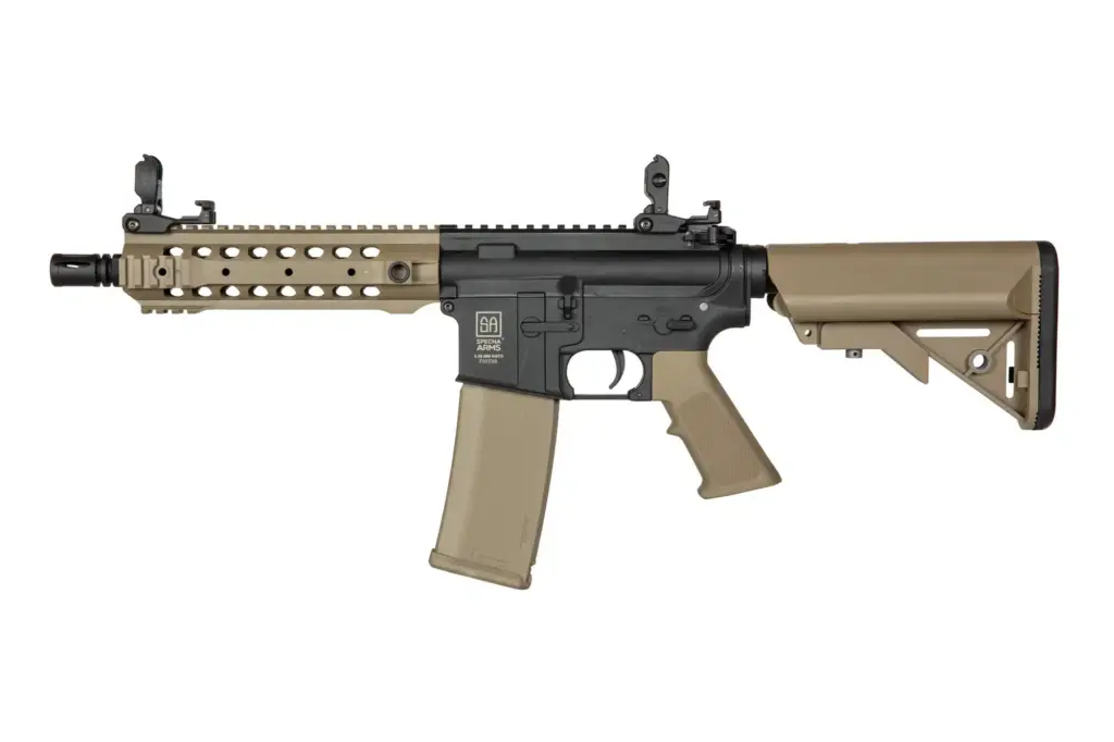 1152231750_1 M4 SBR Specna Arms FLEX™ SA-F01 para Airsoft (Color: Negro-Tan) - Imagen 1