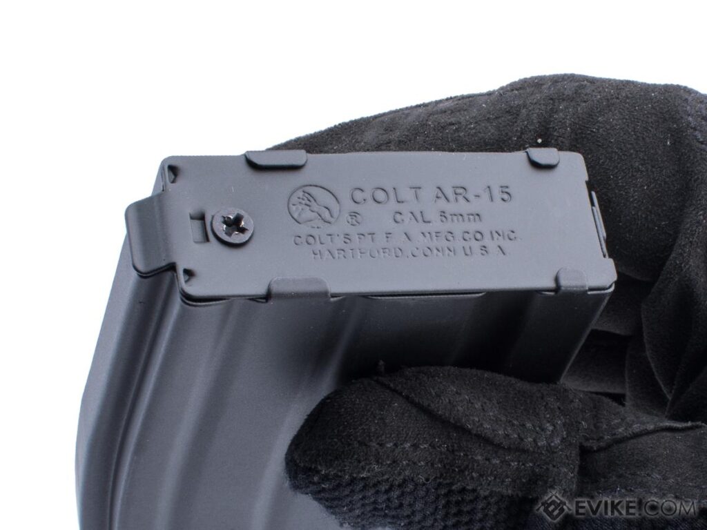 Cargador Midcap Metálico de 150 BBs con Licencia Colt para AEGs M4/M16 (Color: Negro) - Imagen 4