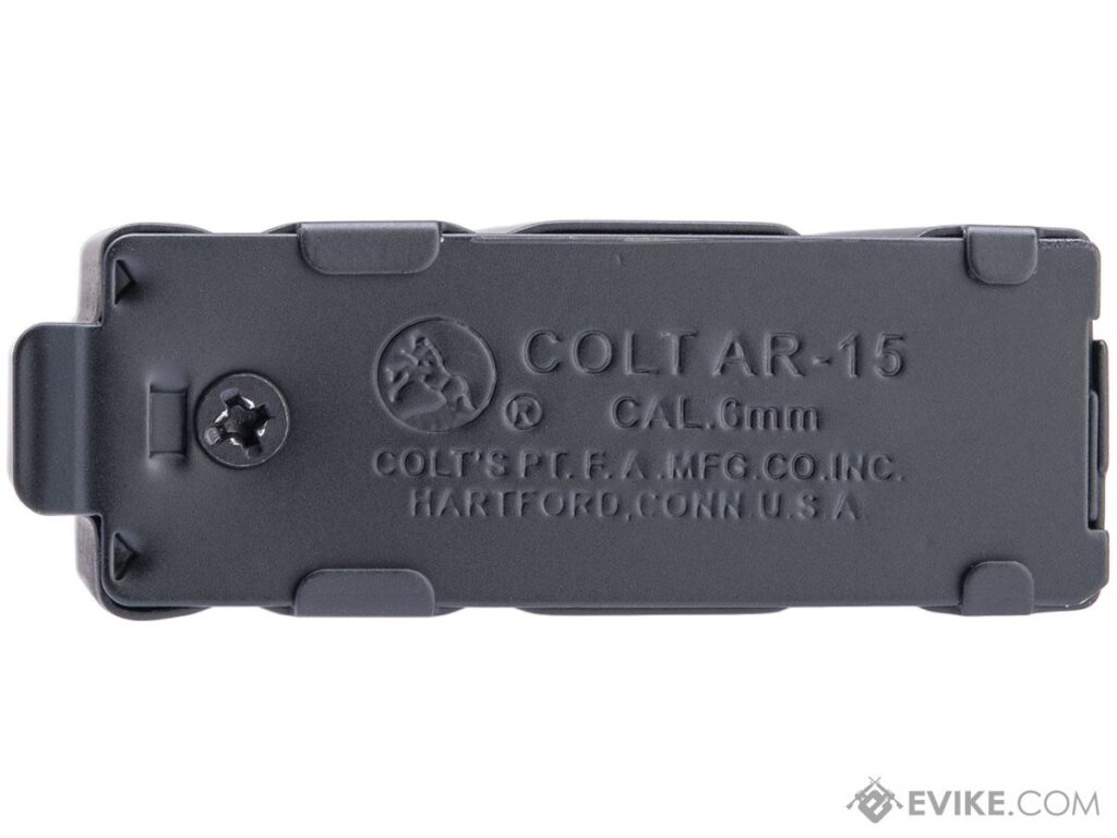 Cargador Midcap Metálico de 150 BBs con Licencia Colt para AEGs M4/M16 (Color: Negro) - Imagen 5