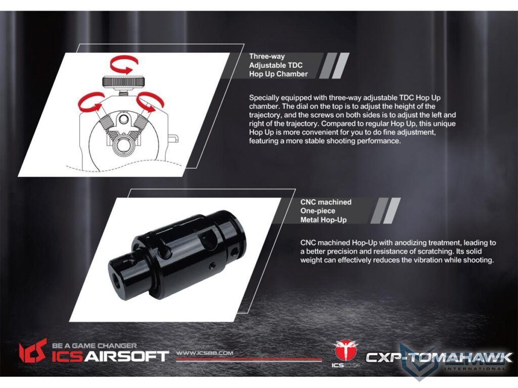 Rifle de Francotirador ICS CXP-TOMAHAWK para Airsoft (Color: Negro) - Imagen 6