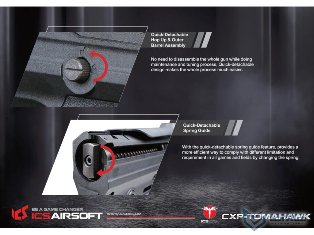 Rifle de Francotirador ICS CXP-TOMAHAWK para Airsoft (Color: Negro) - Imagen 8