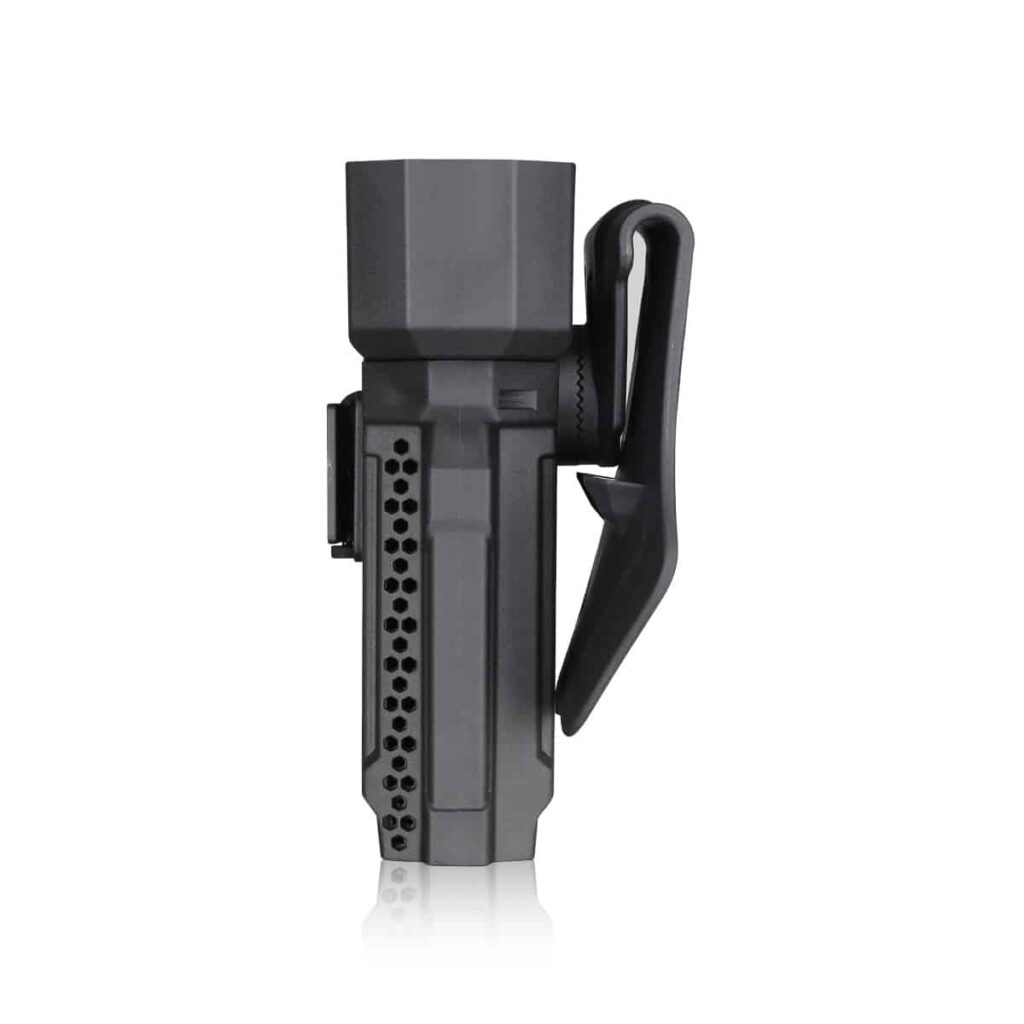 Funda Táctica para Glock 17/19 Amomax con Protector para Mira (Color: Negro, Mano: Derecha) - Imagen 7