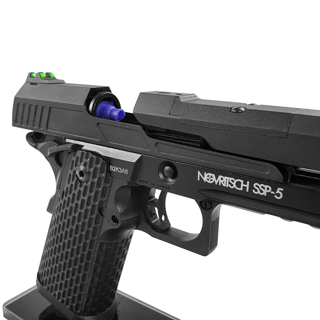 Pistola de Competencia Novritsch SSP5 para Airsoft / AIPSC (Cargador: Gas; Longitud: 4.3") - Imagen 7