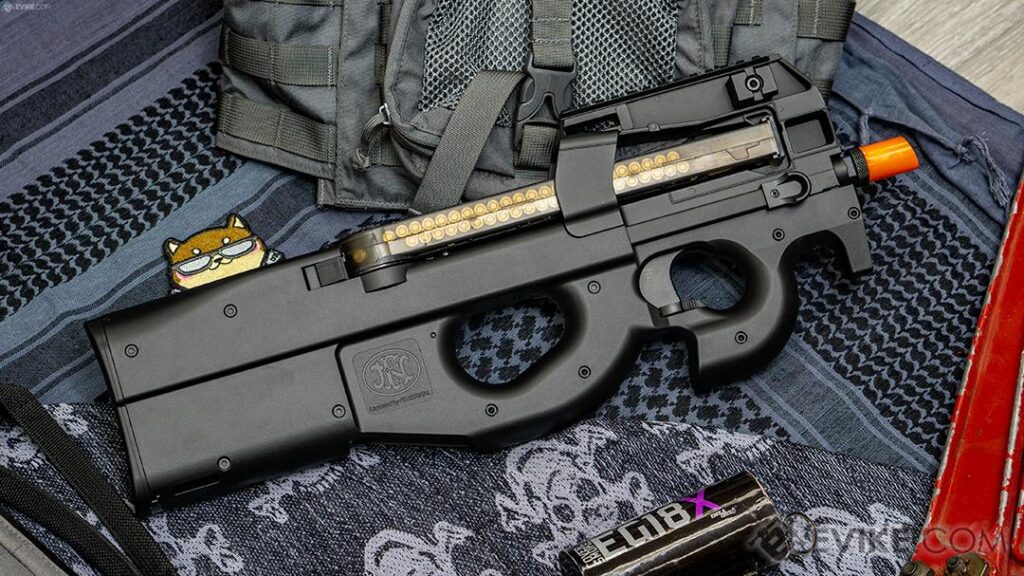 P90 FN Herstal de CYMA con Gearbox de Metal para Airsoft / AEG (Color: Negro) - Imagen 8