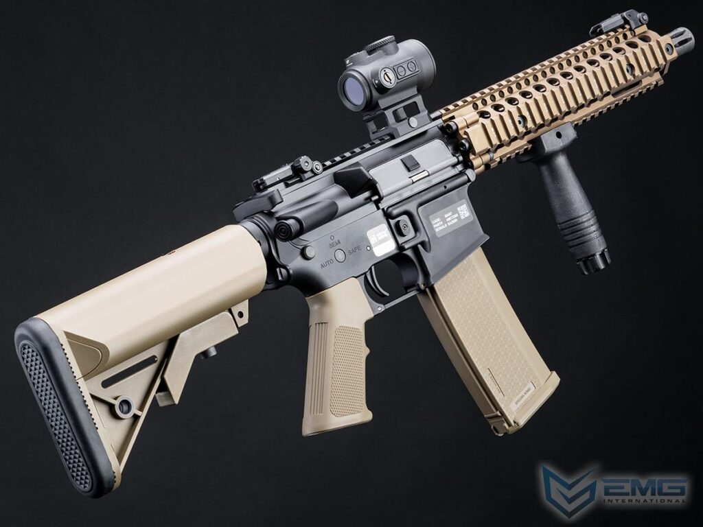 MK18 Daniel Defense de EMG Helios para Airsoft / AEG (Modelo: Serie EDGE SA-E19 / Negro y Tan) - Imagen 2