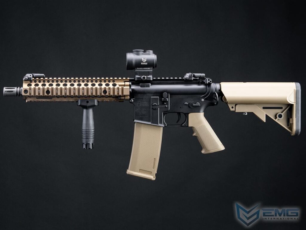 MK18 Daniel Defense de EMG Helios para Airsoft / AEG (Modelo: Serie EDGE SA-E19 / Negro y Tan) - Imagen 3