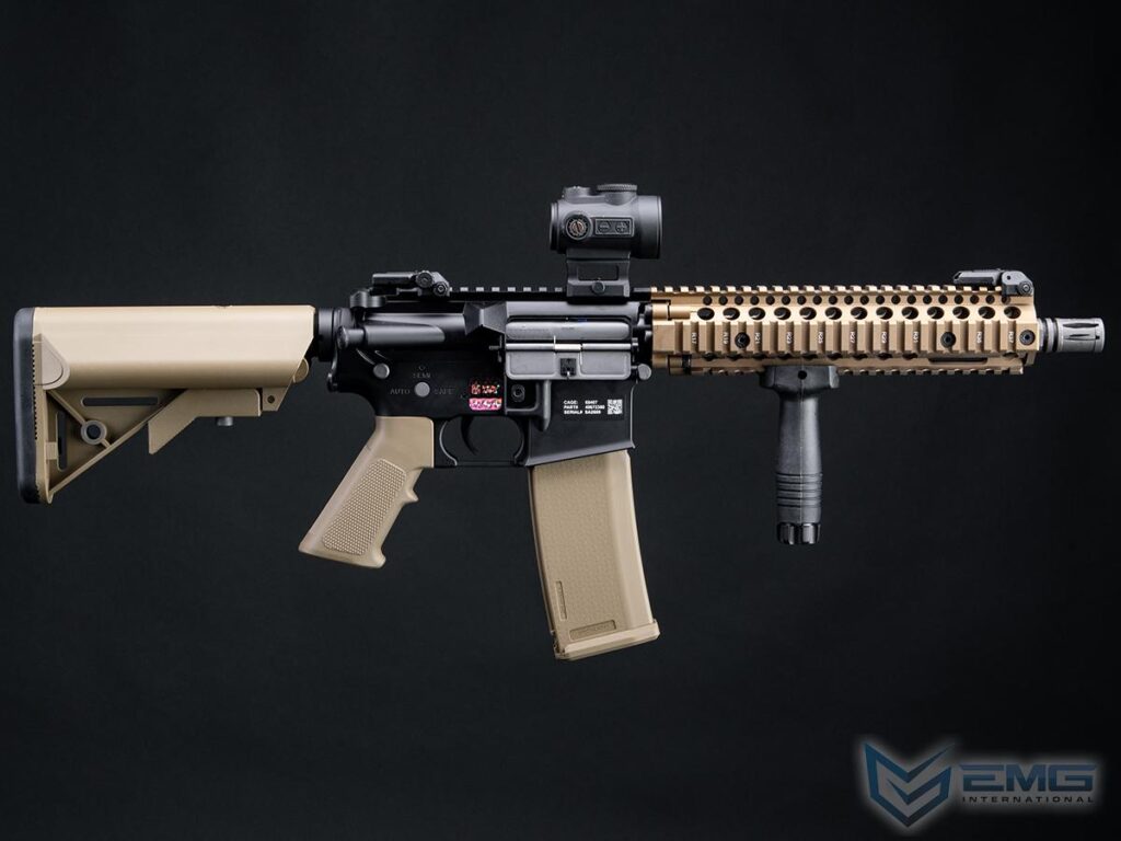MK18 Daniel Defense de EMG Helios para Airsoft / AEG (Modelo: Serie EDGE SA-E19 / Negro y Tan) - Imagen 4