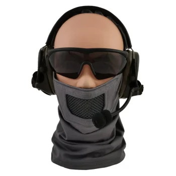Balaclava con Protección Bucal Face Warrior Plus de Cygnus Armory (Color: Wolf Gray) - Imagen 4
