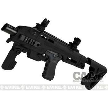 Kit de Conversión de Pistola a Carabina Roni de CAA Airsoft - Negro / GLOCKs de Elite Force