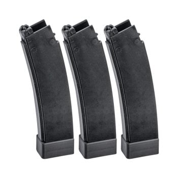 Caja con 3 Cargadores Midcap de 75 BBs para Scorpion EVO 3 A1 de ASG CZ - Negro