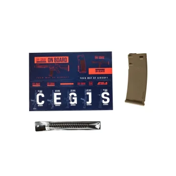 M4 SBR Specna Arms FLEX™ SA-F01 Gen2 para Airsoft - Negro-Tan - Vista 2