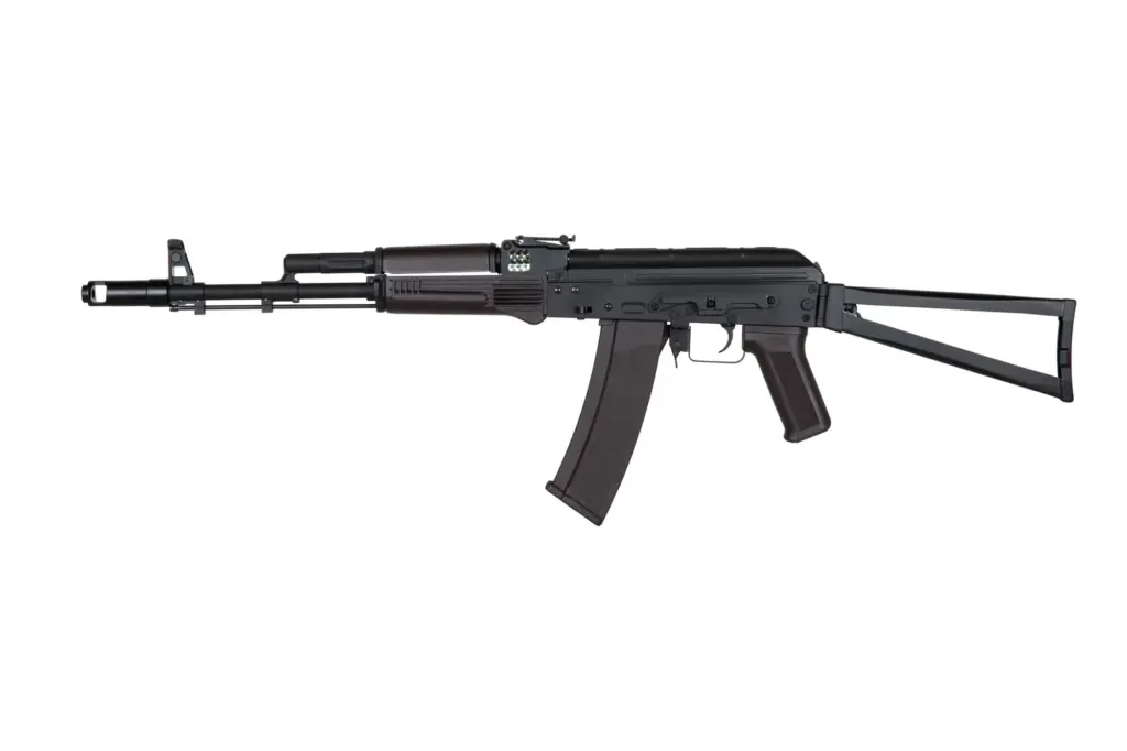 AK-74M con Culata Triangular Plegable Specna Arms CORE SA-J74 para Airsoft / AEG (Color: Negro-Ciruela) - Imagen 1