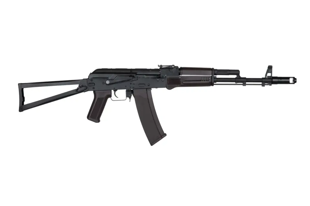 AK-74M con Culata Triangular Plegable Specna Arms CORE SA-J74 para Airsoft / AEG (Color: Negro-Ciruela) - Imagen 3