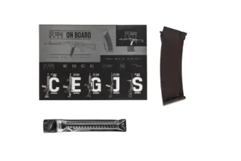 AK-74M con Culata Triangular Plegable Specna Arms CORE SA-J74 para Airsoft / AEG (Color: Negro-Ciruela) - Imagen 5