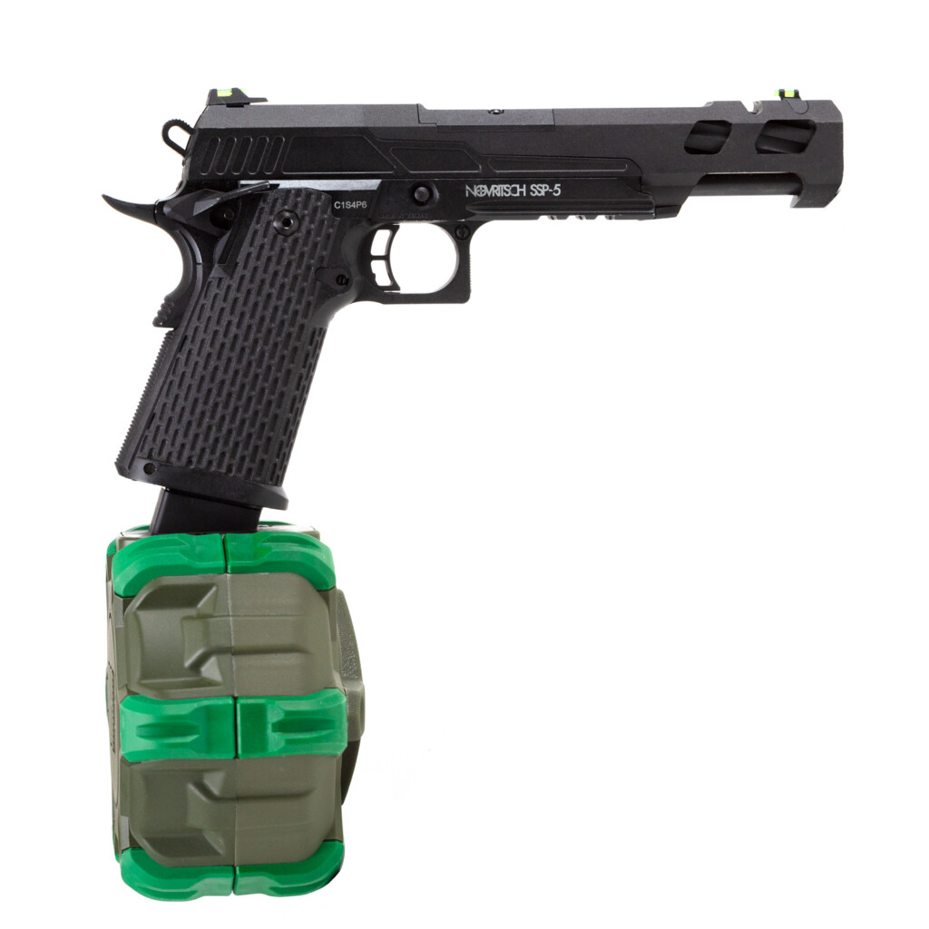 Cargador de Tambor WE para Secundarias Hi-Capa (Tipo: Gas, 350 BBs) - Imagen 4