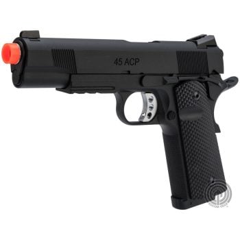 Pistola con Retroceso SOCOM Gear Ultimate Recon 1911 con Licencia Les Baer para Airsoft / KJW