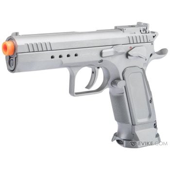 Pistola con Retroceso AIPSC de Edición Limitada con Licencia Tanfoglio para Airsoft / Cybergun, KWC CO2 - Plata