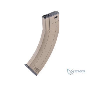 EMG M4-AK300 Cargador Mid-Cap de Alto Rendimiento de 300 BBs para Rifles AEG de la Serie M4 / M16