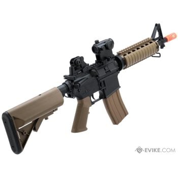 Réplica Colt M4 CQB-R SOPMOD con Gearbox Metálico, LiPo Ready para Airsoft / AEG - Tan - Vista 2