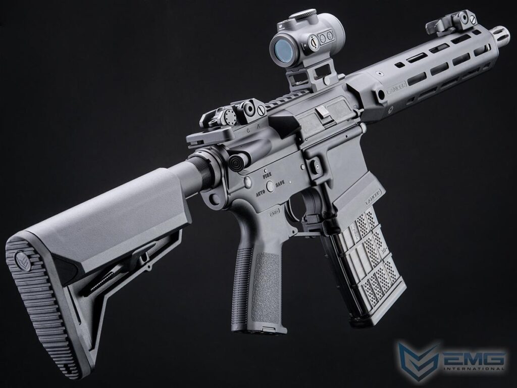 Rifle AEG de Airsoft EMG Lancer Systems Licenciado L15 Defense (Guardamanos Negro / 20.32cm) - Imagen 2