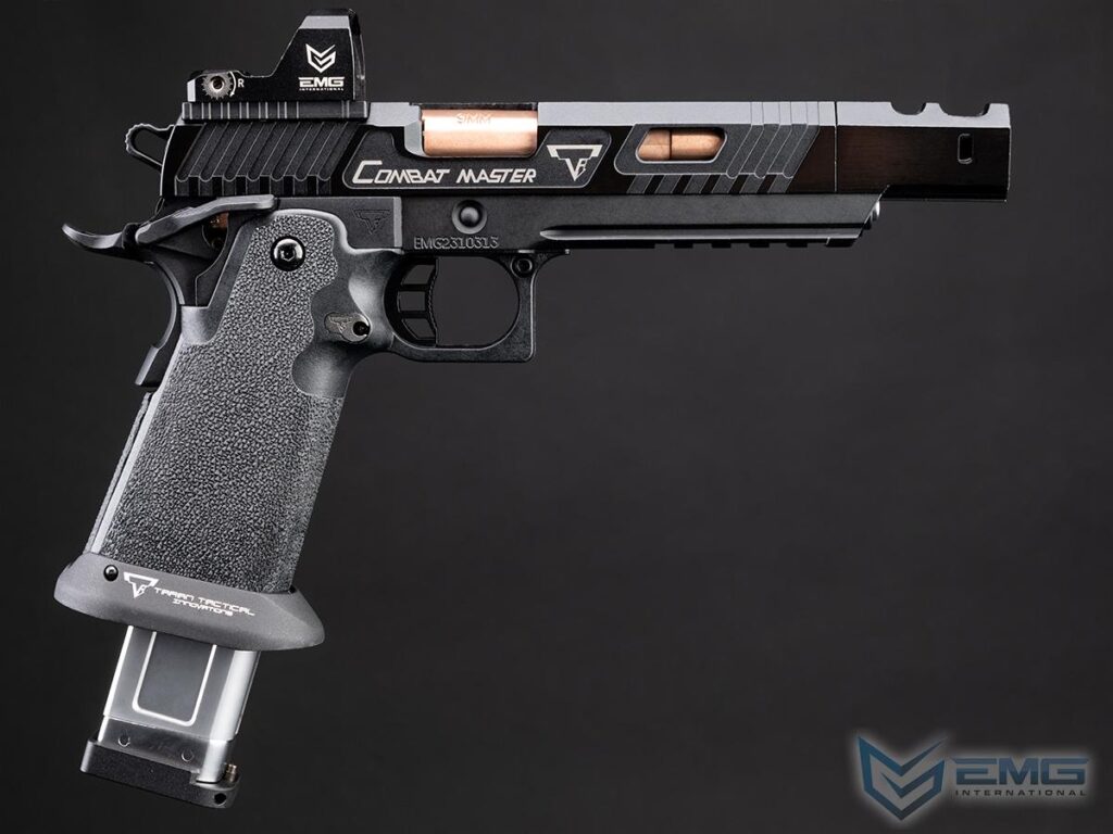 Pistola EMG Custom TTI 2011 Combat Master Alpha con Retroceso para Airsoft (Tipo: Gas) - Imagen 4