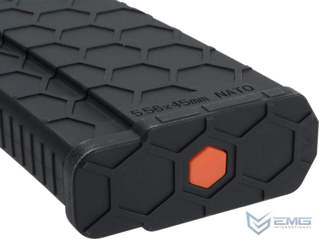 Cargador HiCap FlashMag EMG Helios Hexmag para M4 de Airsoft / Polímero (Color: Negro) - Imagen 5