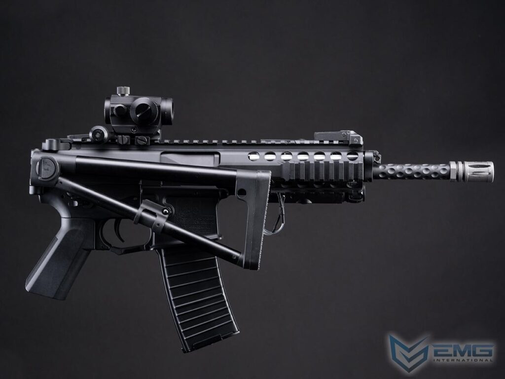 Delta PDW EMG Helios Knights Armament con MOSFET para Airsoft / AEG (Color: Negro) - Imagen 6