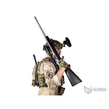Francotirador de Cerrojo EMG Barrett Fieldcraft Precision con Zero Trigger para Airsoft - Negro con cañón de acero inoxidable - Vista 7