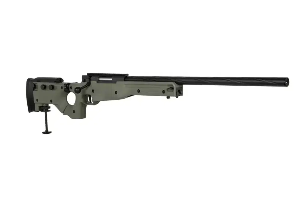 Rifle de Francotirador Specna Arms SA-S14 EDGE™ con Culata Plegable para Airsoft (Color: Verde Olivo) - Imagen 4