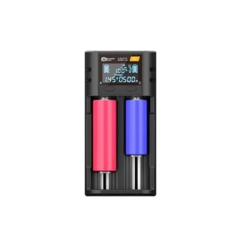 Cargador de Baterías Inteligente DC2 con Pantalla LCD y Conector USB Tipo-C