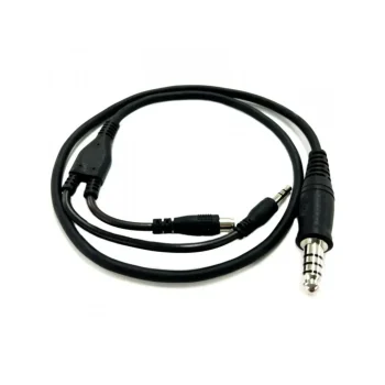 Cable Y adaptador de Jack 3.5 mm Macho + Jack 2.5 mm Hembra a Jack U-174 Macho