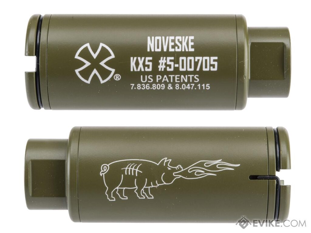 Flash Hider Trazador Recargable Ultra Compacto EMG Noveske (Modelo: KX5 / Verde Bazooka) - Imagen 3