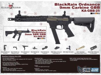 Carabina GBB EMG Black Rain Ordnance para Airsoft (Tipo: Gas) - Imagen 6