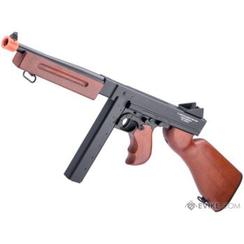 Thompson M1A1 con Madera Real y Licencia Auto Ordnance para Airsoft / AEG / Cybergun